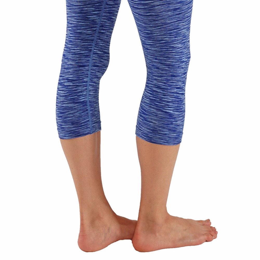 Two Tone Yoga Dry-Fit Workout Capris - Picture 6 of 7